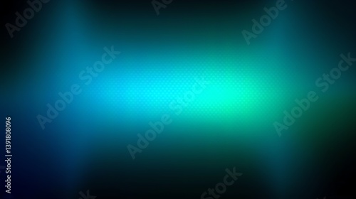 Abstract gradient background with hexagon pattern in blue and green hues