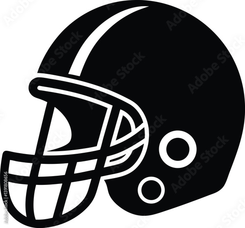 Football Helmet Protection Game Sport Equipment, football helmet flat icon, Helmets black Clip art