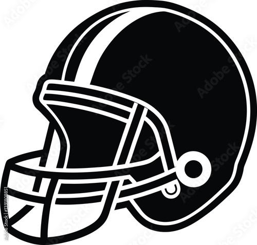 Football Helmet Protection Game Sport Equipment, football helmet flat icon, Helmets black Clip art