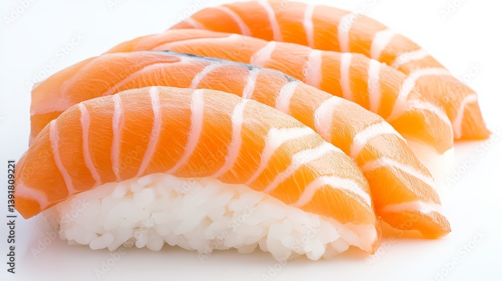 gourmet sushi cut salmon steak clipart, minimal composition, pastel design, isolated on white background gourmet sushi cut salmon steak clipart, minimal composition, pastel design, isolated on white background