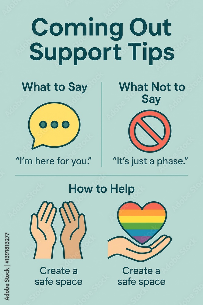 Coming Out Support Tips with Affirming Words and Safe Space Guidance