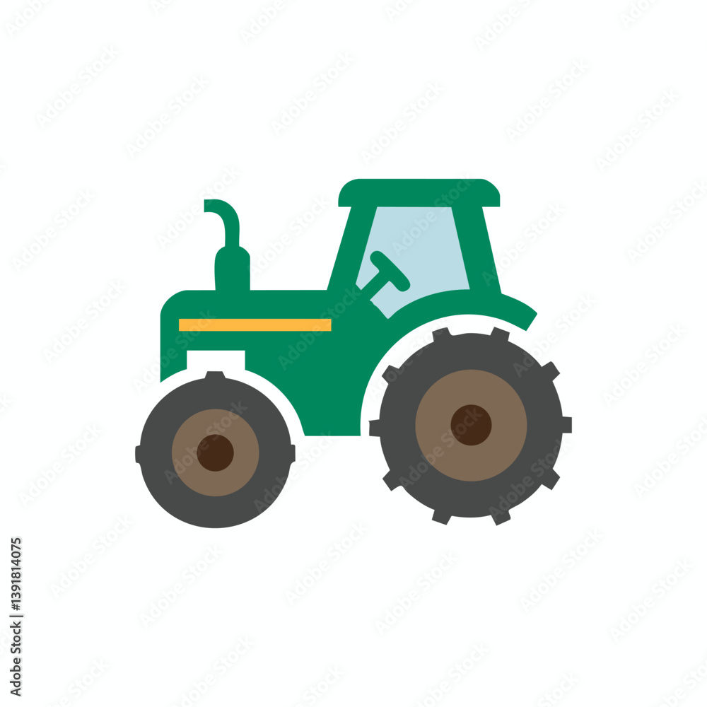 Obraz premium tractor icon isolated on white background