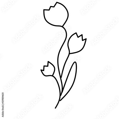 silhouette of a flower