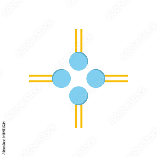 Phospholipid Molecule in Liposome. Micelle Structure. Vector illustration.