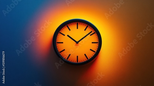 Wallpaper Mural Illuminated wall clock Torontodigital.ca