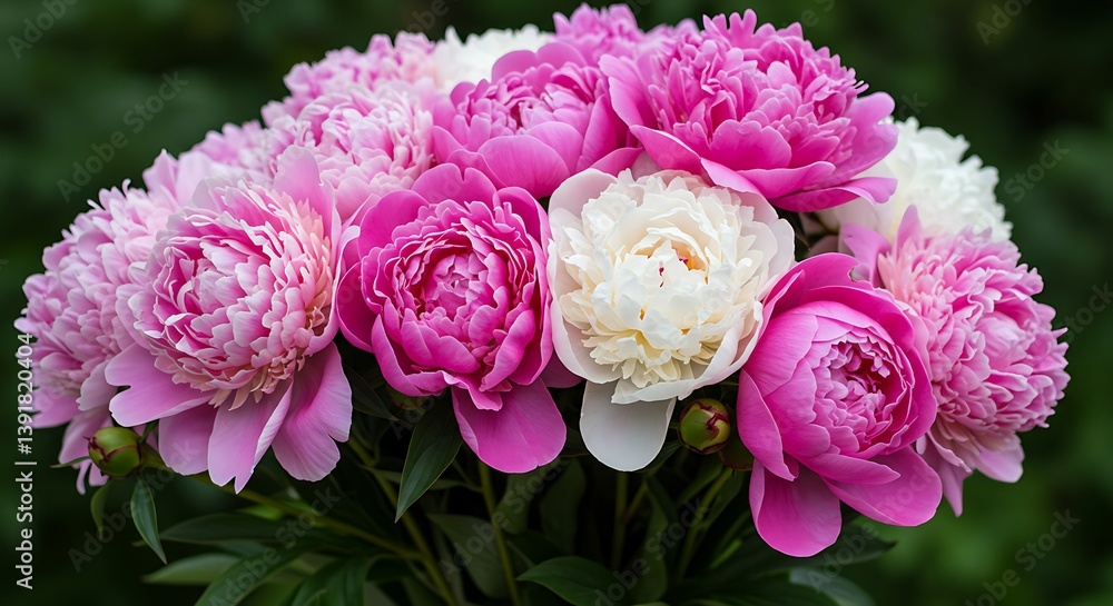 Pink And White Peonies A Bountiful Bloom Soft Petals Summer Peony Bouquet Peony Perfection Floral Abundance Blushing Blooms Garden Delights Gentle Giants Serene Peonies AI Generated Pink And White Peonies A Bountiful Bloom Soft Petals Summer Peony Bouquet Peony Perfection Floral Abundance Blushing Blooms Garden Delights Gentle Giants Serene Peonies AI Generated