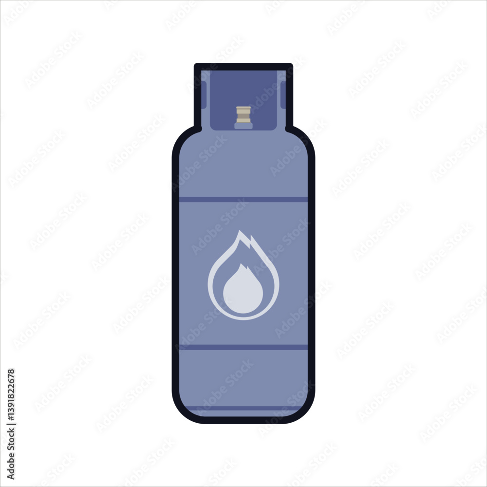 Gas Cylinder Illustration, Home Cooking Fuel Vector Gas Cylinder Illustration, Home Cooking Fuel Vector