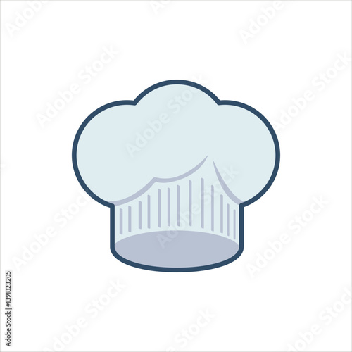 Chef Hat Illustration - Classic Culinary Headwear Vector