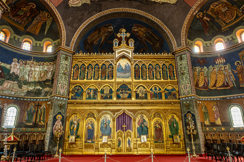 Obraz premium Interior of the Holy Trinity Cathedral in Sibiu, Romania