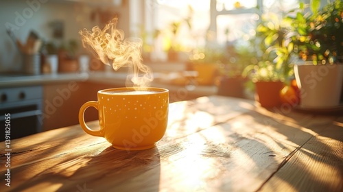 Warm morning coffee