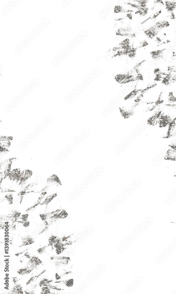 Obraz premium Png vertical Silver dust isolated on transparent background. Sparkling glitter border, festive frame. Great for wedding invitations, party posters.