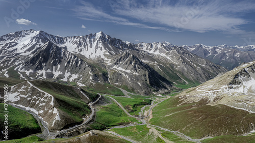  Winter and Summer Season All at Once at China National Highway 217