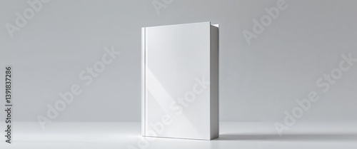 Obraz na płótnie Clean and simple mockup of a blank book cover. w salonie