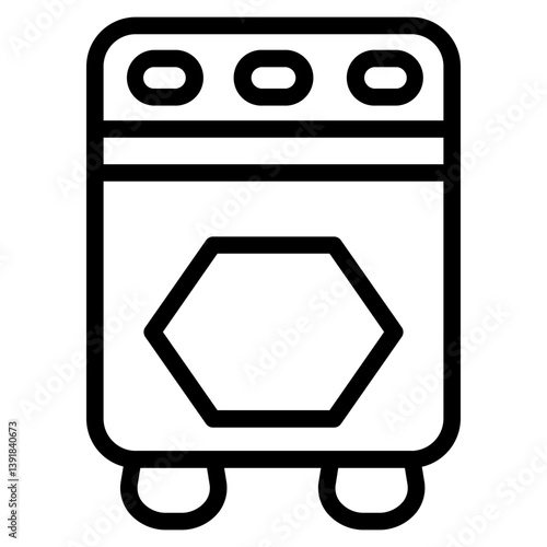 Oven Cooking Stove Line Icon