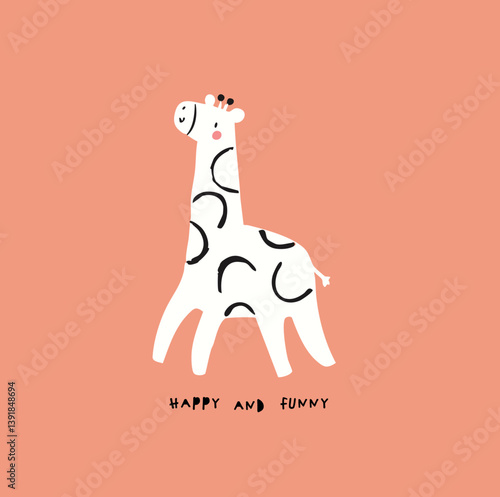 Cute monochrome safari animals koala leopard rhino crocodile turtle giraffe Leon elephant tiger  sun funny seamless print pattern graphic tee design for kids market as vector 