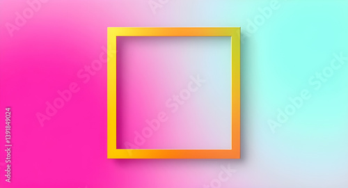 golden picture frame isolated