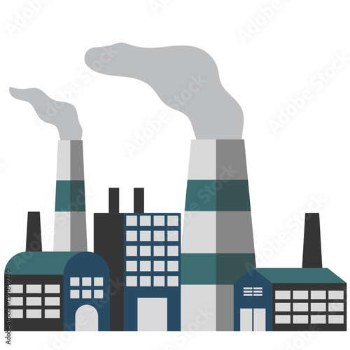 Industrial Air Pollution Illustration