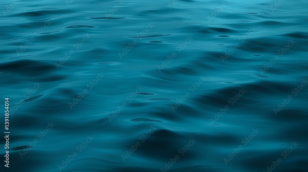 Water Surface: Deep Teal Waves Reflecting Light in Tranquil Harmony Water Surface: Deep Teal Waves Reflecting Light in Tranquil Harmony