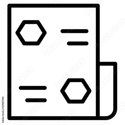 Article Blog Feed Line Icon