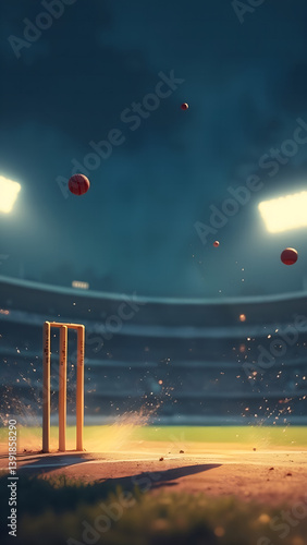 Design of a night cricket stadium