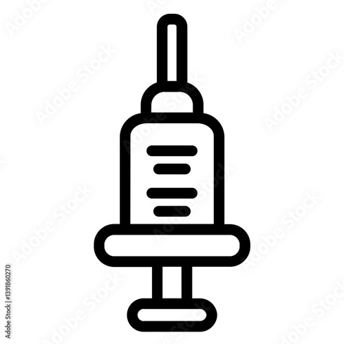 Injections Liquid Medicine Line Icon