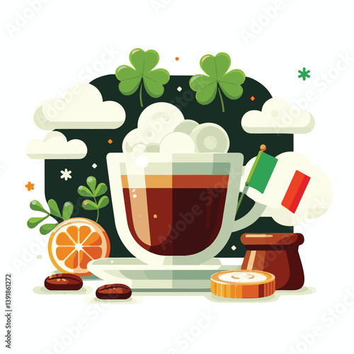 coffee, drink, beverage, irish, glass, espresso, cup, sweet, brown, cafe, cappuccino, food, caffeine, latte, milk, delicious, dessert, cream, cocktail, mug, sugar, background, irish coffee, alcohol, f