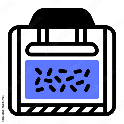 This Press machine icon is suitable for Earth Day, Save the Earth, Plastic Pollution, etc