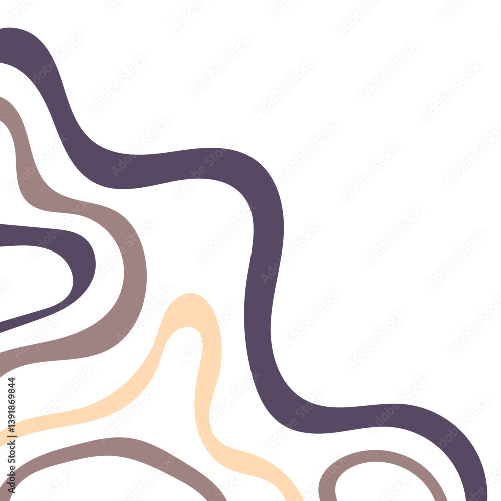 Fototapeta premium Corner Topography Pattern