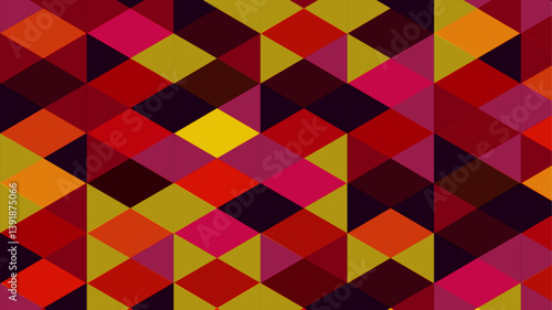 Abstract colorful seamless geometric pattern polygon mosaic vector background illustration. Modern geometric abstract seamless pattern vector background. Colorful trendy low poly background design.