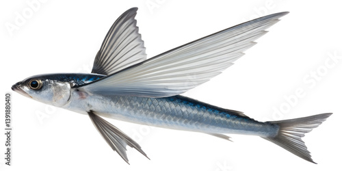 
flying fish isolated on white background