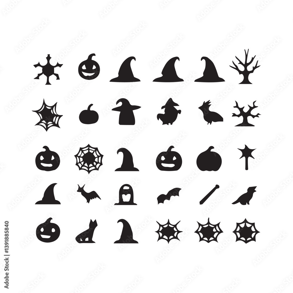 Naklejka premium winter icons set