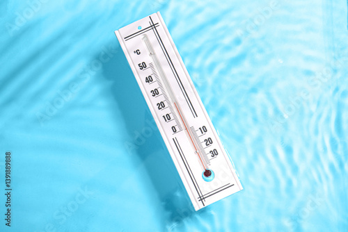 Weather thermometer in wate...