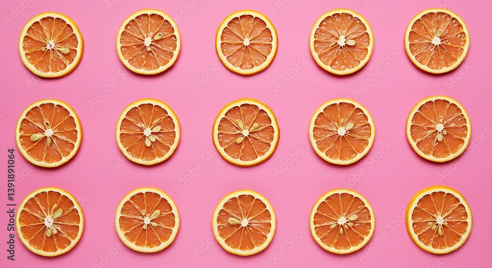 Citrus Symphony in Pink AI Generated Citrus Symphony in Pink AI Generated