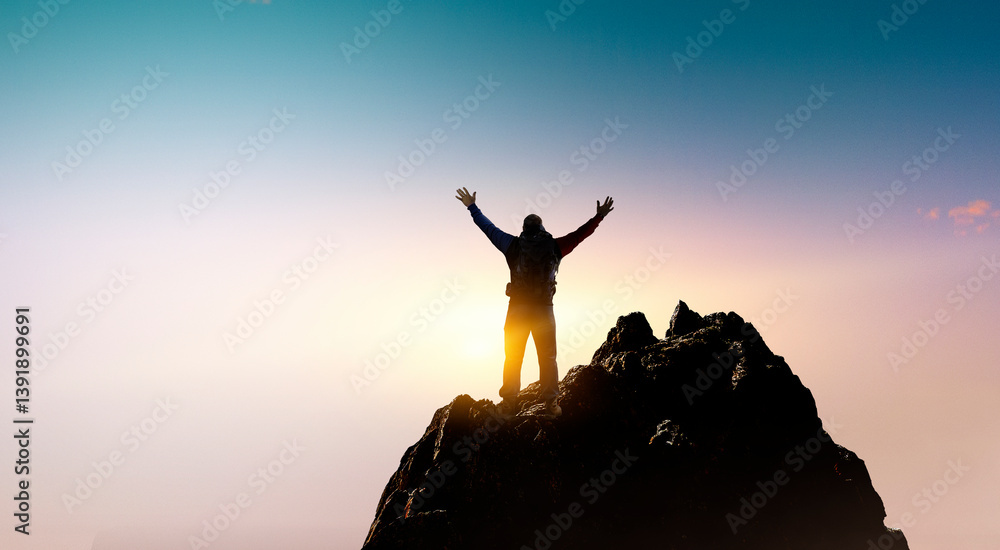 Young traveler exploring the world concept