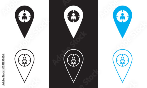 Mobility icon. Vector illustration. isolated on white and black background. EPS 10