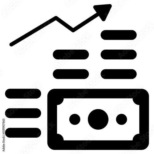 Revenue Glyph Icon