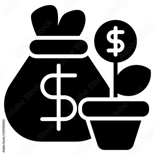 Investment Glyph Icon