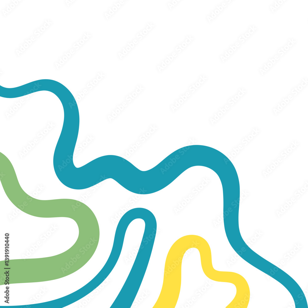 Fototapeta premium Corner Topography Pattern