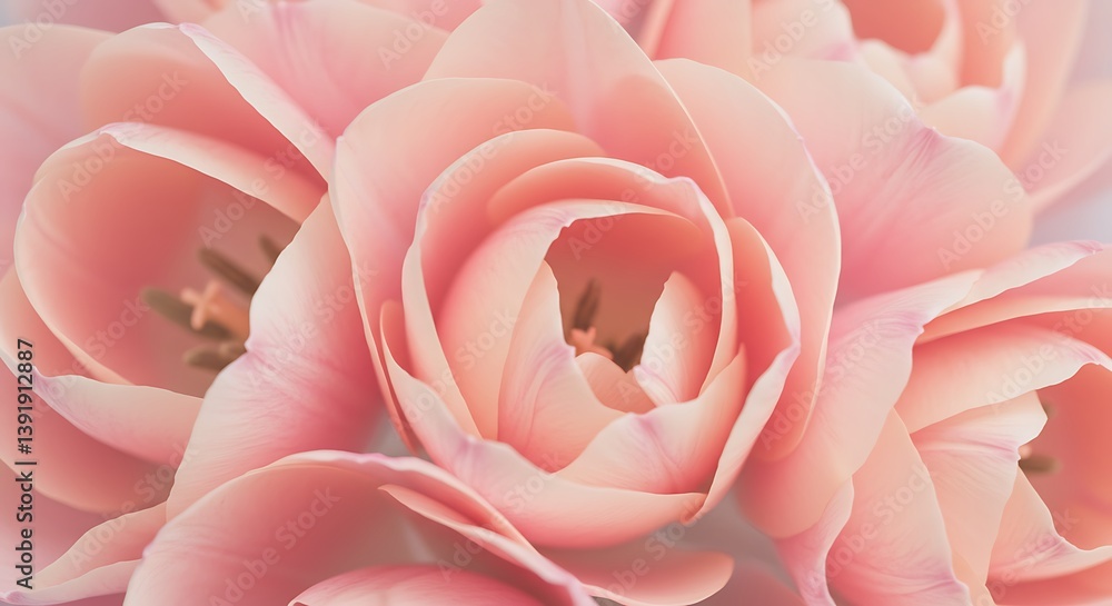 Blushing Petals AI Generated Blushing Petals AI Generated