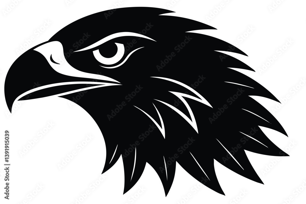 Obraz premium eagle head vector illustration