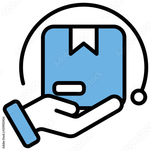 Supply Blue Black Icon