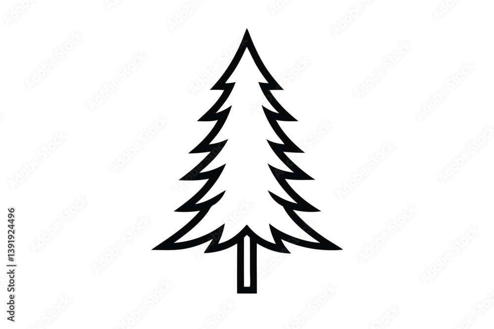 Obraz premium christmas tree vector