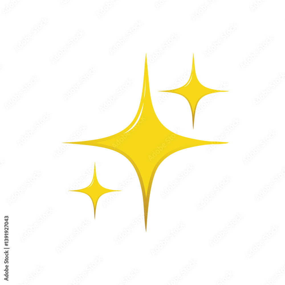 Shiny Star Icon Vector Illustration Shiny Star Icon Vector Illustration