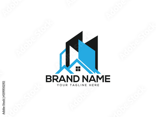 Real estate logo set. Luxury realty logo collection. Building, architecture and construction logo.	