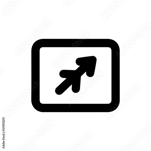 Selection Arrow in the Middle of a Box