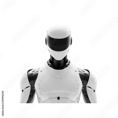 Futuristic Robot Portrait AI, Artificial Intelligence, and Advanced Technology