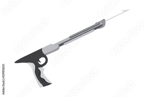 Gray speargun used for spearfishing and diving activities.