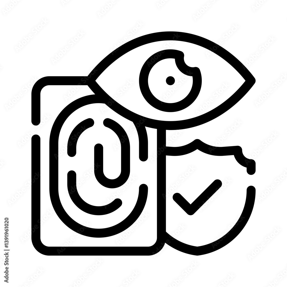 two factor line icon two factor line icon