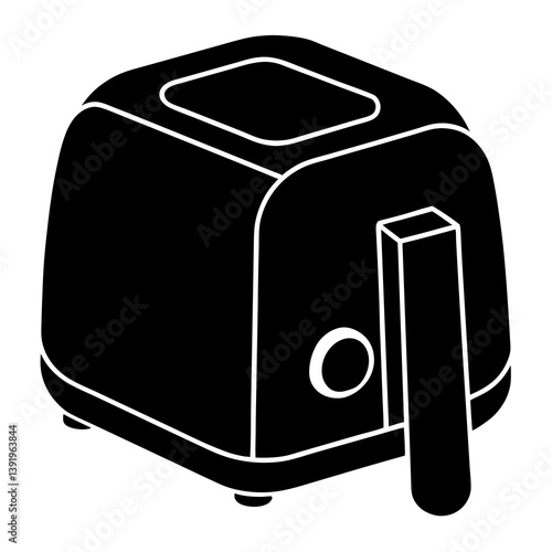 a Air Fryer silhouette vector 