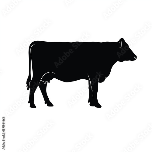 Cow Silhouette, Cow Art, Cow Clipart, Cow Vector, Black Cow Silhouette, Cow Outline, Farm Cow Art, Cow Graphic, Cow Shape, Cow Icon, Cow Logo, Dairy Cow Silhouette, Farm Animal Art, Cow Head Silhouett